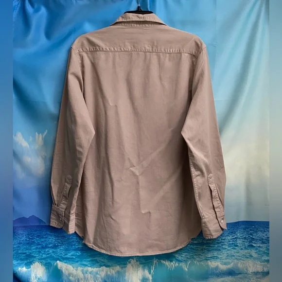 Frank & Eileen Eileen Button-Up Shirt Famous Denim Size: M Sand - Picture 11 of 16